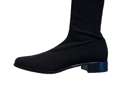 1847- 7139 Camas zwart tot de knie hoge Stretchlaars