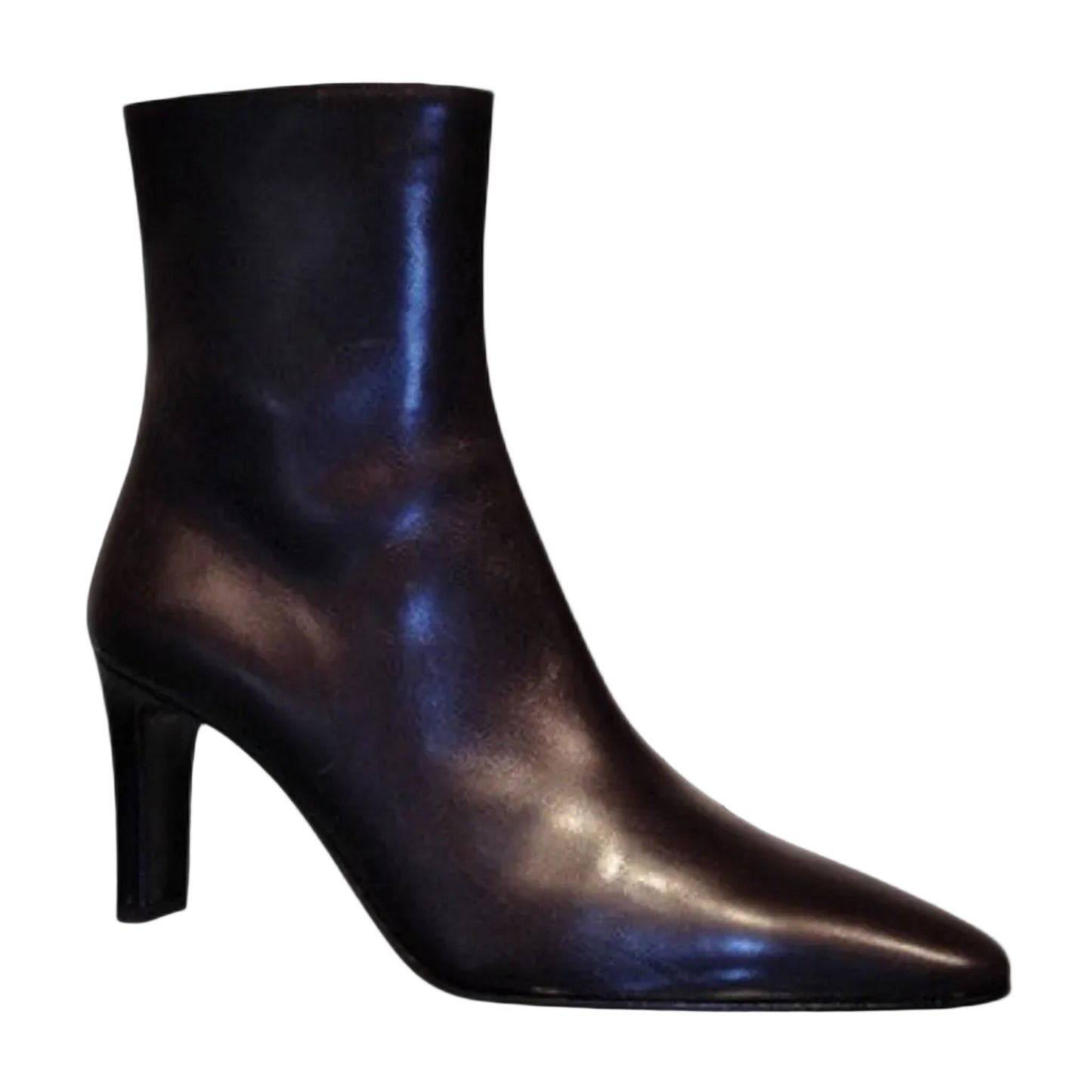 3242-Calf Bruin Leren Enkellaars