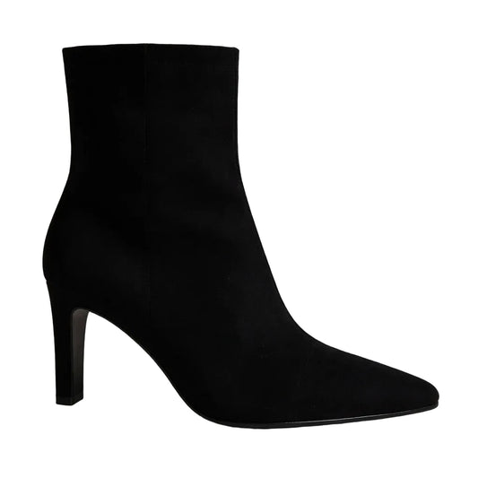 3242- 7119 Suede Zwart Enkellaars