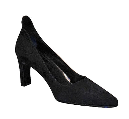 3244-Camo Suede Pump Zwart