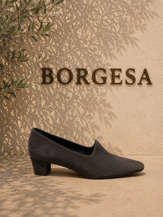 3370-Suede Donker Grijs